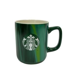 2022 Starbucks Misty Green Marbled 15oz Coffee Mug